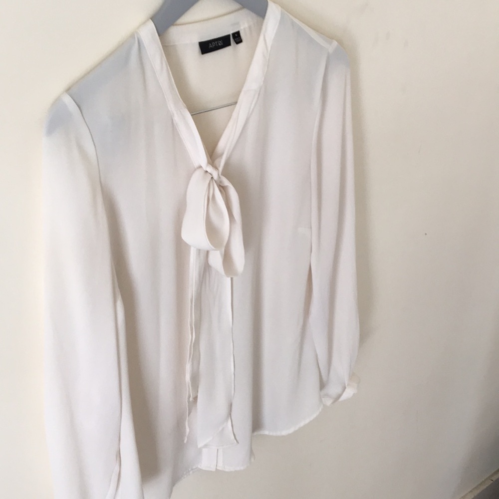 Flowy Pussy Bow Top